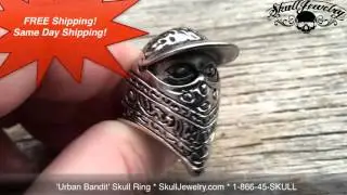 Urban Bandit  w/Bandana Scarp Skull Ring