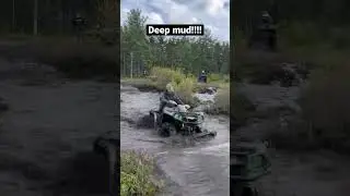 Can-am plays in deep water/mud #canada #outdoors #atv #mud #quad #canam #outlander