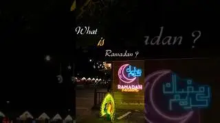 What is Ramdan..?It's the month of peace, 