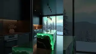 Could a Kitchen Island Look THIS Surreal? 🤯 Which Style Would You Pick? #crystals&nbsp; #interiordesign