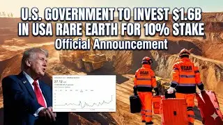 USAR stock, U.S. government to invest $1.6B in USA Rare Earth for 10% stake 