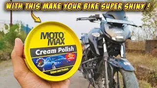 How to Make Your Bike Shine Like New! | Motomax cream polish for bikes