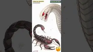 Cobra vs Scorpion Fight Animation | Insects AI Art | 165