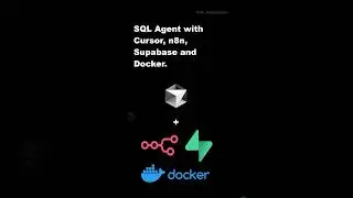AI SQL Agent (n8n +Supabase + Docker)  #ai #sql #n8n #technology #datascience #llm