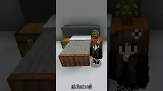 Minecraft Bed Design Tutorial!🛏 #shorts