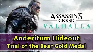 Assassin's Creed Valhalla - Anderitum Hideout Bear Mastery Challenge - Gold Medal