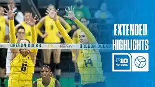 Oregon at Rutgers | Extended Highlights | Big Ten Volleyball | 11/26/2025