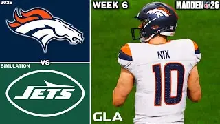 Broncos vs. Jets | Week 6 Simulation | Madden 26 PS5 Gameplay