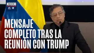 Gustavo Petro ofrece conferencia de prensa desde la embajada colombiana en EEUU