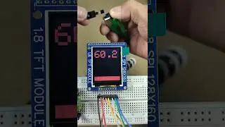 digital thermometer using a Raspberry Pi Pico, 1.8 inch Display and LM35 Temp Sensor