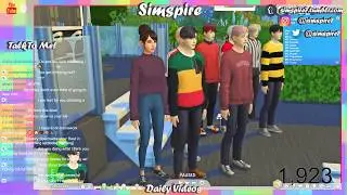 Simspire's LIVE! Sims 4: BTS sims and Totally Spies Sims