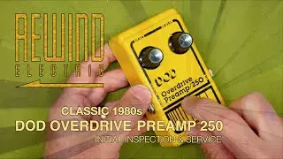 DOD Overdrive Preamp 250 - Inspection, Service & Audio Demo