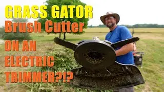 Лезвия кустореза Grass Gator на электрическом триммере