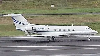 Gulfstream III [N388MM] Takeoff from PDX