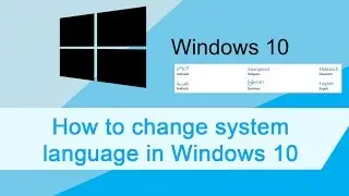 Windows 10 change system language