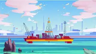 Oil Industry 2D Animation Advertisement video II video by A_Illustrations II