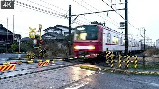 4K Japan | Cinematic Rain Walk Along the Railway (Evening to Night) | 雨の線路沿い散歩