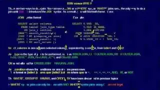 SQL 107 JOIN versus WHERE or How can both methods join tables?