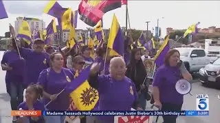 L.A. fast food workers in walk off the job, demanding more protection from dangerous customers