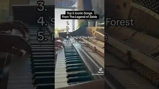 Top 5 ICONIC Legend of Zelda songs #piano #legendofzelda #thelegendofzeldatearsofthekingdom