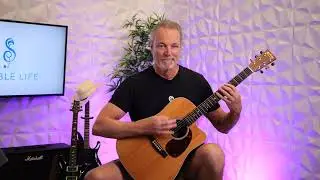 Play Acoustic Guitar With Me! | Chromatic Scale Play Along Video | Lead Guitar Practice Track