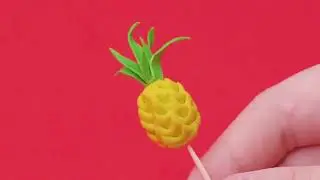 Handy Work: How to Make Miniature Kawaii Pineapple Charm Using Polymer Clay