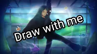 Draw a cute girl lDraw with me| Ibispaint |Speedpaint | cute girl drawing |
