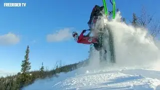 Emil Ahrling shredding with his Polaris Pro RMK 155