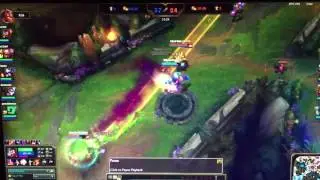 Graves 1vs4 triple kill