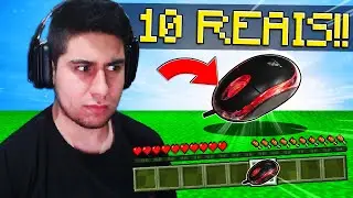 jogando minecraft com o mouse de 10 reais