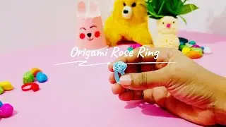 Origami Rose Ring 🌹💍/How to make Beautiful Rose Ring/Easy paper craft