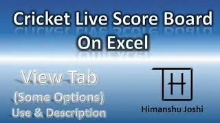 Score Board on Excel | View Tab | Software vs Excel | Excel Project | View Option | Live Score Board