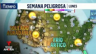 Pronostican sol en el Oeste, mientras el frío sigue en el resto del país | Noticias Telemundo