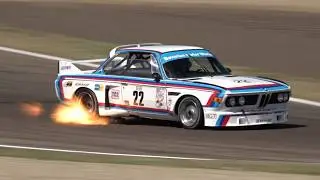 THE ULTIMATE FLAME THROWER- BMW 3.0 CSL Group 2 Pure Sound in Action at Imola Circuit!!!
