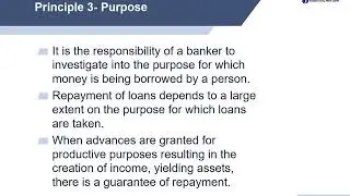 Principles of Lending in Banking Industry