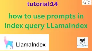 how to use  prompts in index query LlamaIndex |Tutorial:14