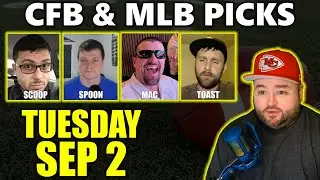 College Football & MLB Picks with Kyle Kirms | Tuesday September 2nd