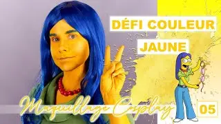 Hommage &agrave; Marge Simpson pour mon d&eacute;fi cosplay couleur jaune!