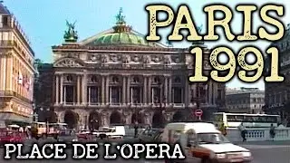 Paris 1991, Place de L'Opera &ndash; Rare Vintage Video8 Camcorder Footage