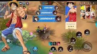 JUMP: ASSEMBLE - ENGLISH VERSION MOBA GAMEPLAY - MONKEY D LUFFY ~ JUMP ASSEMBLE ANIME MOBA