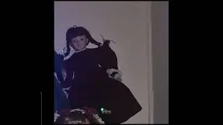My new haunted spirit doll, Charlie,  lighting her EMF (K2) Meter