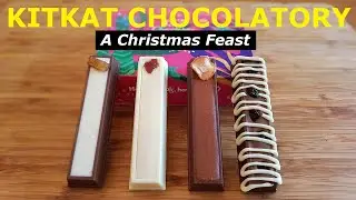KitKat Chocolatory Christmas Feast (Baked Ham, Carrot, Christmas Pudding Flavours) REVIEW + MUKBANG