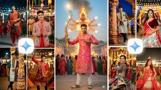 Trending Garba Look Ai Photo Editing Prompts | Google Gemini Navratri Ai Photo Editing