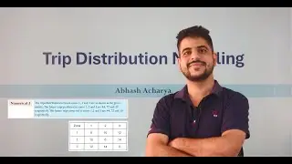 [Numerical 3] Fratar Method | Trip Distribution Modeling | TPE | TTM | TPM