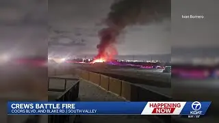 Crews battle fire in southwest Albuquerque