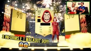 3 INFORMS E 1 WALKOUT 90 EM PACKS - FIFA 19