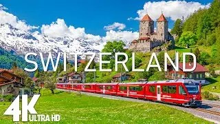 Switzerland 4K ULTRA HD | Towering Peaks, Mirror Lakes & Scenic Trails | Amazing Nature