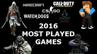 Most Played Games on YOUTUBE 2016 | MOST Viewed Gaming Videos
