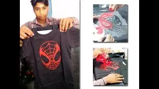 Cutart - How to Print T-Shirt with Stencil at Home easily