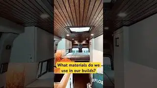 Custom Van Build Materials #vanbuild #sprinter #overlandcamping